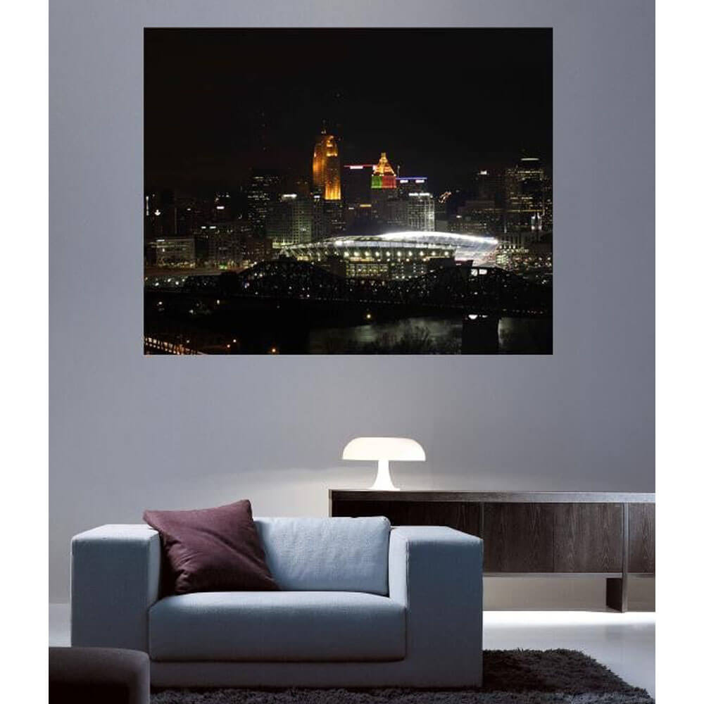 Paul Brown Stadium Glossy Poster Installed