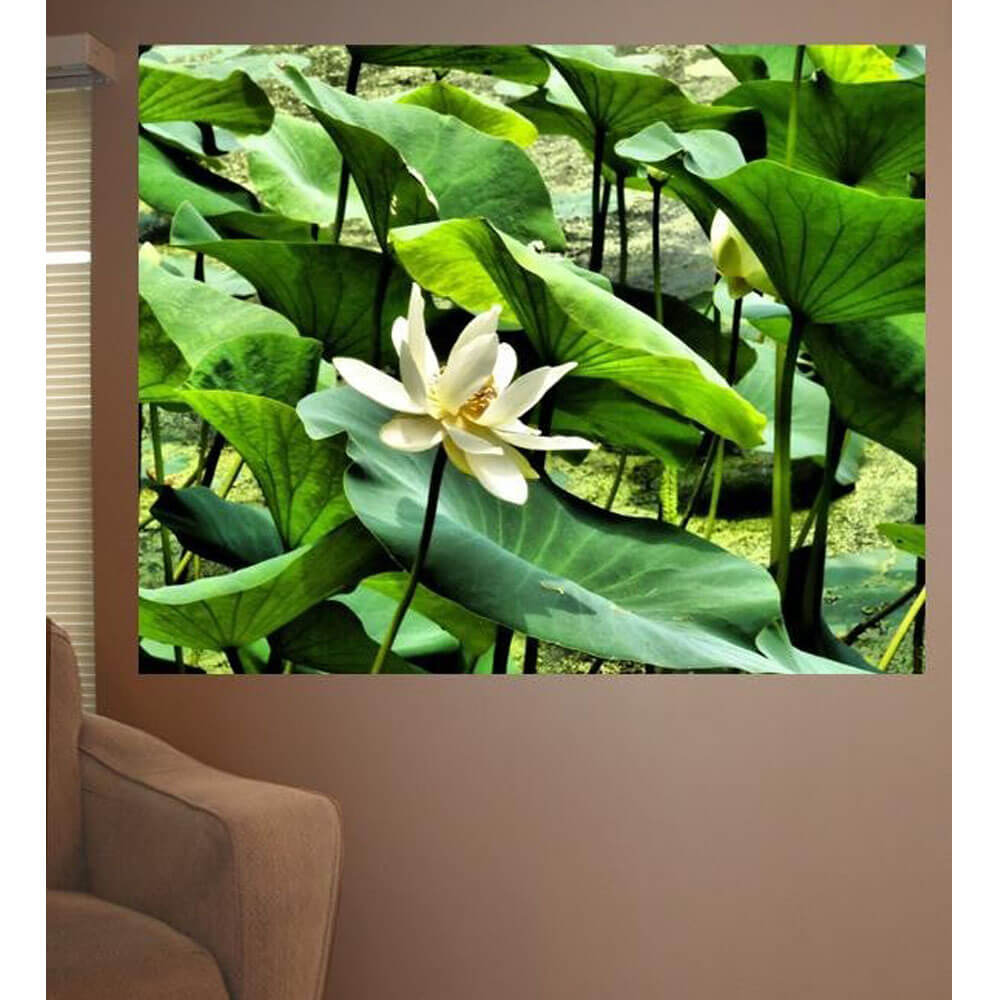 Batie Pond Flower Wall Decal Installed