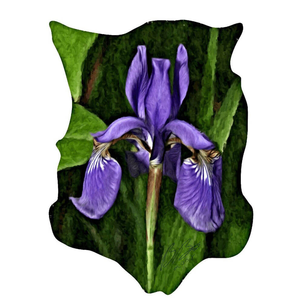 Batie Purple Flower Wall Decal