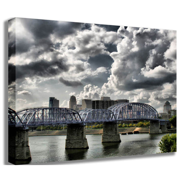 Batie Purple People Bridge Canvas Print