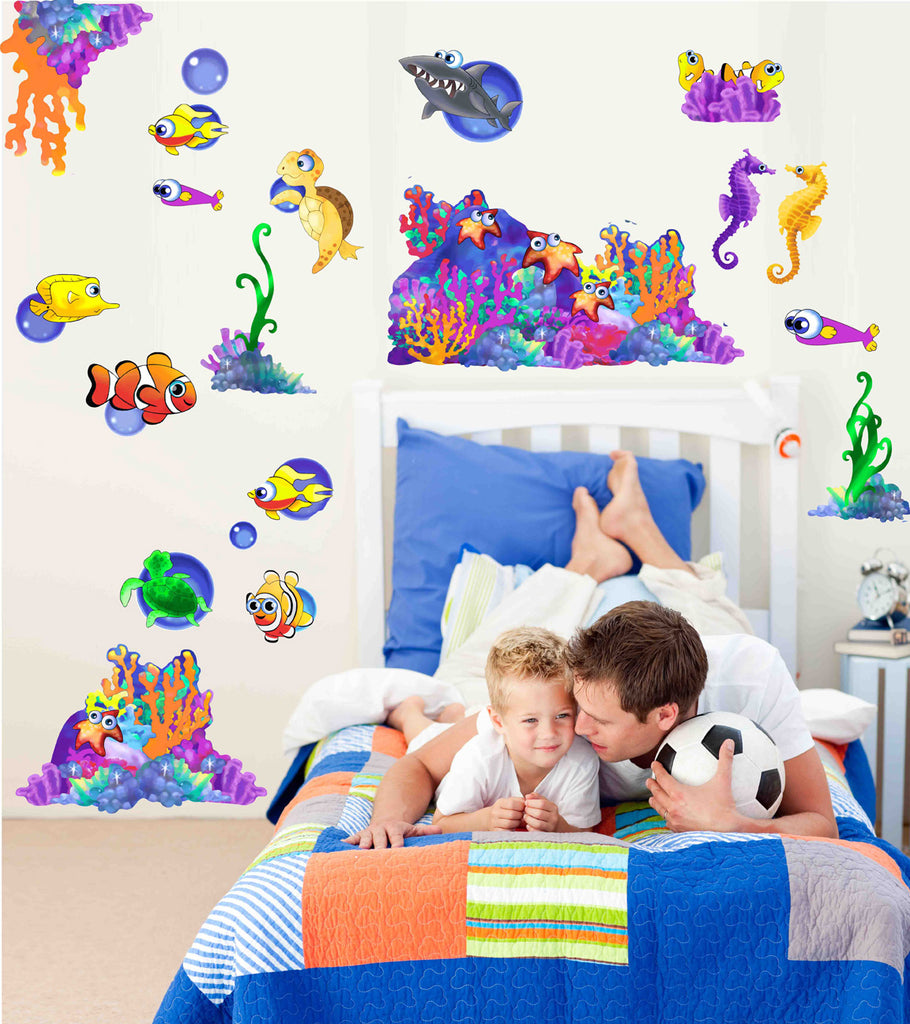 Murals2Go Sea Life Multi-Pak II Wall Decals