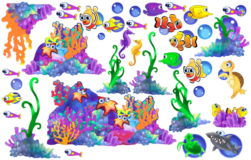 Murals2Go Sea Life Multi-Pak II Wall Decals