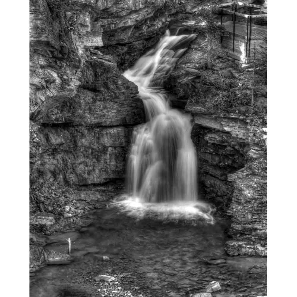 Boer Black & White Waterfall Wall Decal