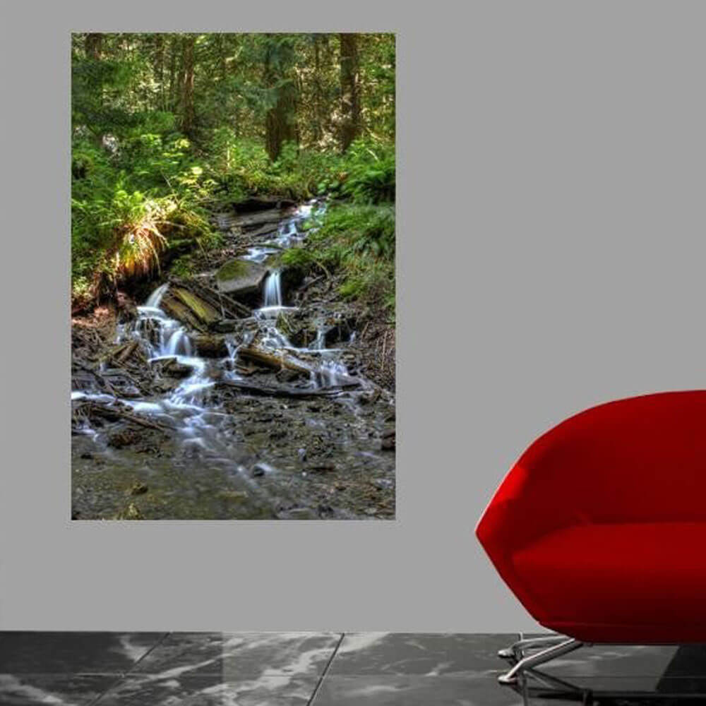 Boer Bridal Falls Wall Decal Installed