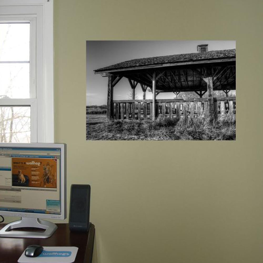 Boer Gazebo Glossy Poster Installed