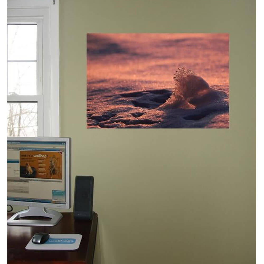 Boer Ice Wave Glossy Poster Installed