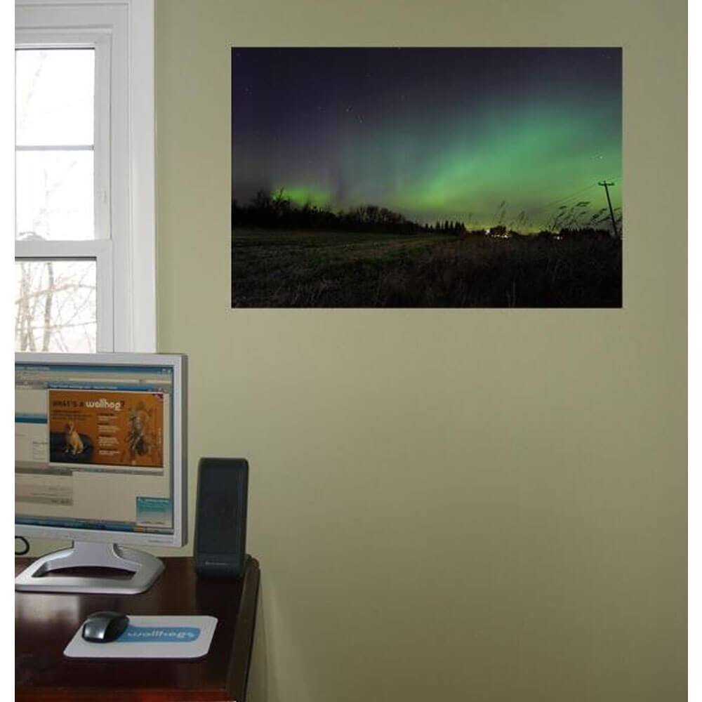 Boer Northern Lights Wall Decal Installed