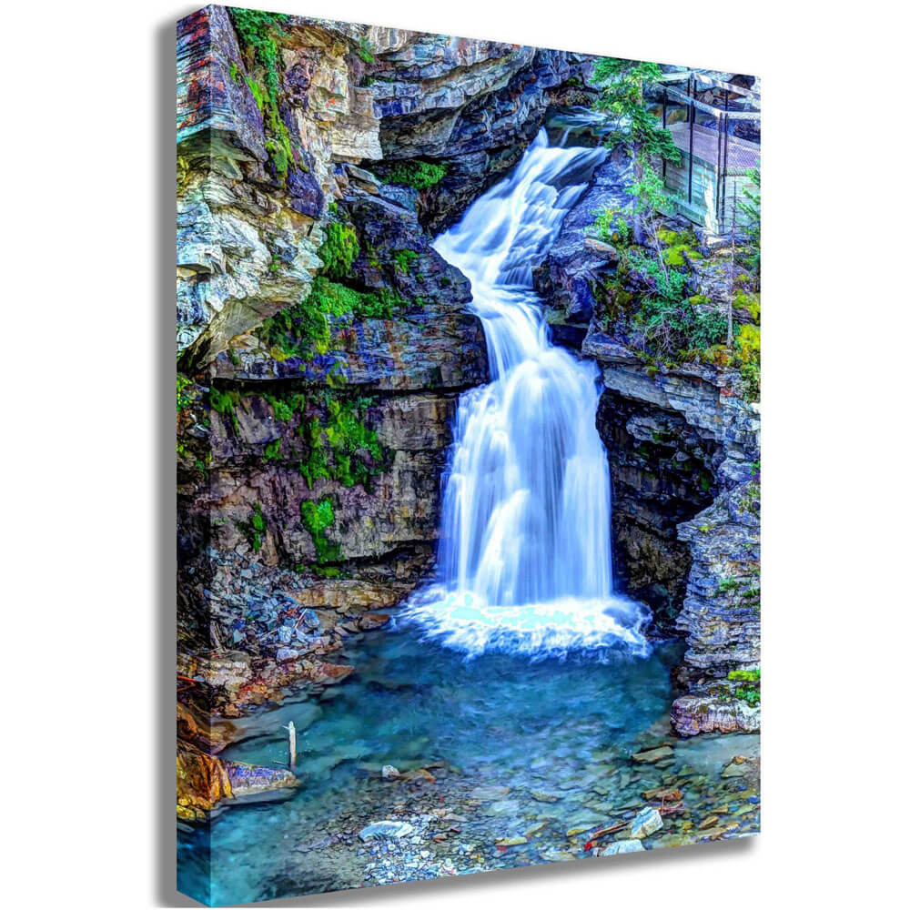 Boer Painterly Waterfall Canvas Print
