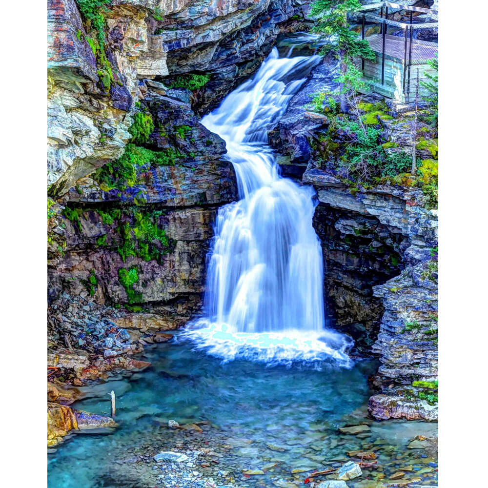 Boer Painterly Waterfall Gloss Poster