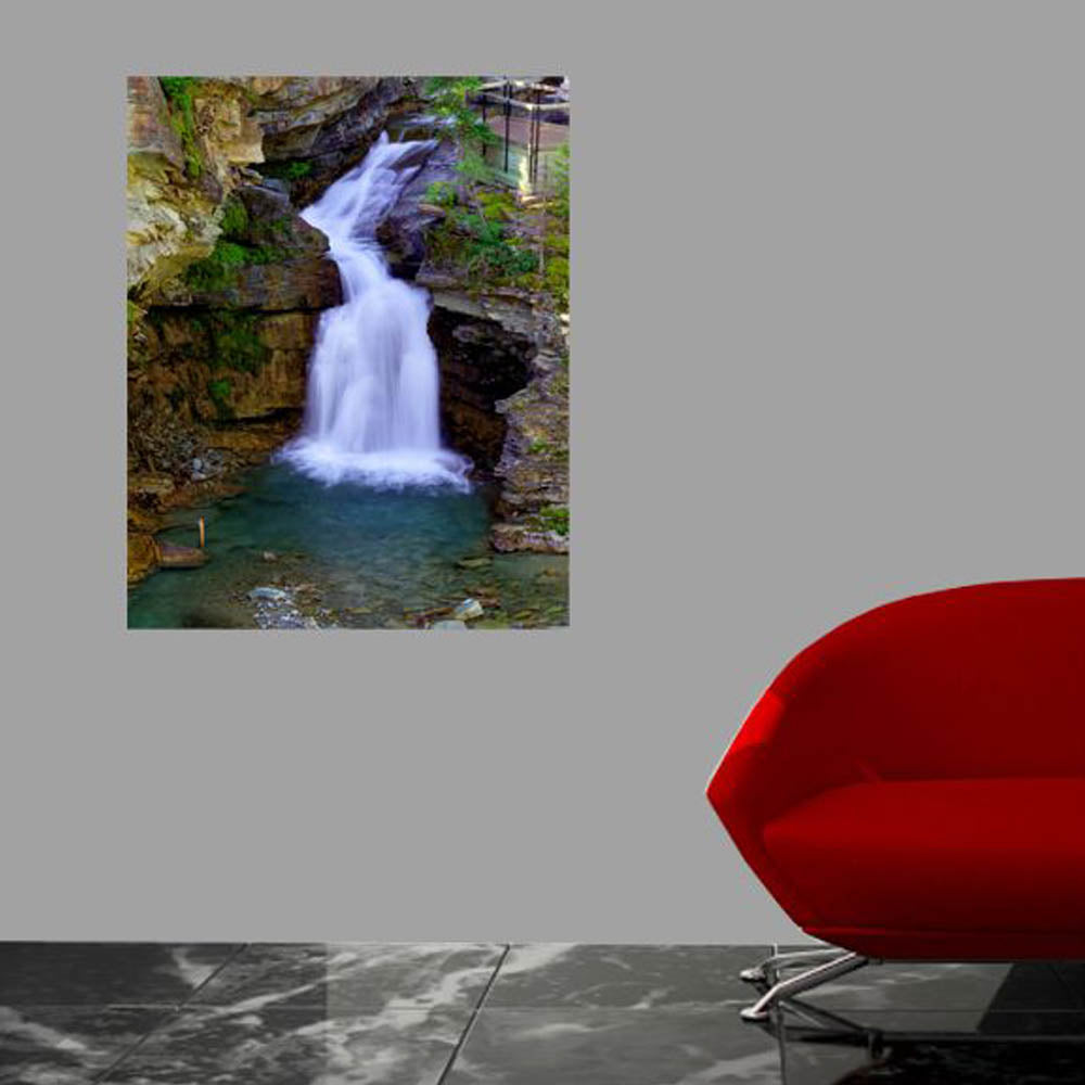 Boer Smooth Waterfall Glossy Poster Installed