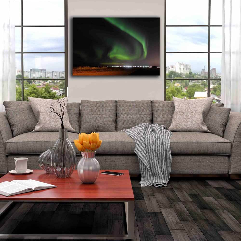 Boer St. Alberta Aurora Canvas Print Installed
