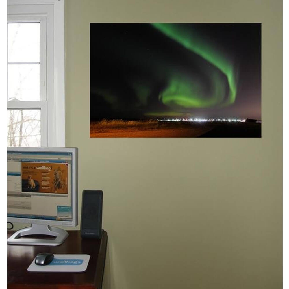 Boer St. Alberta Aurora Glossy Poster Installed