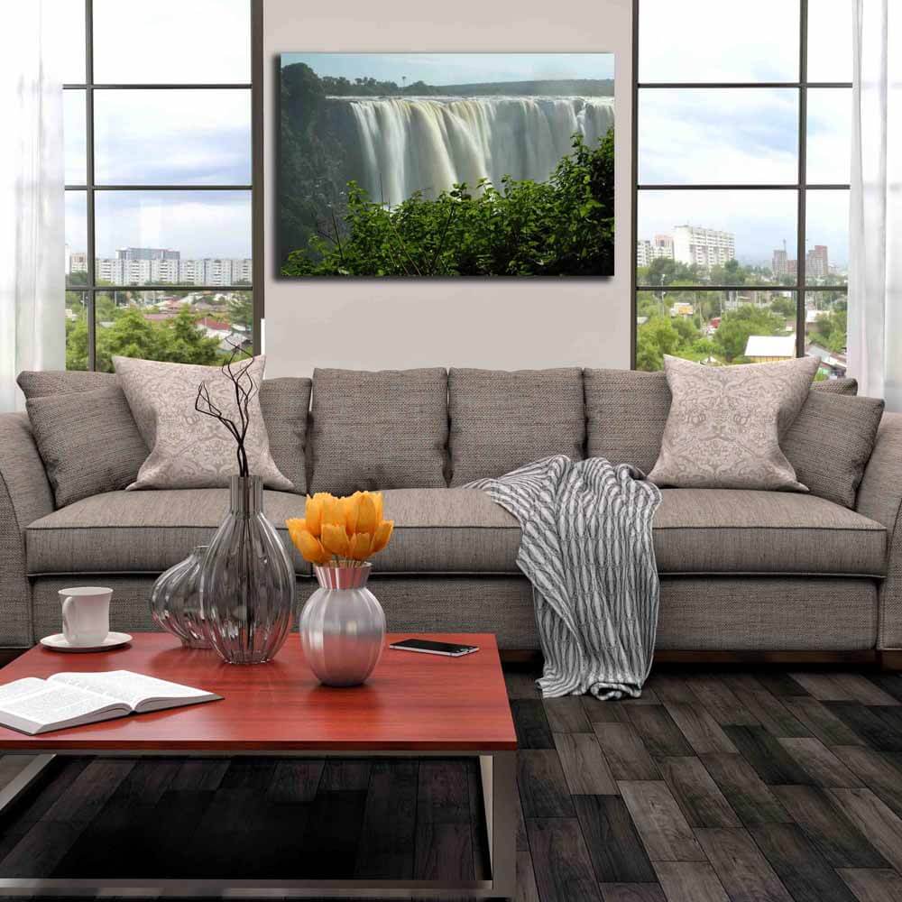 Boer Victoria Falls II Canvas Print Installed