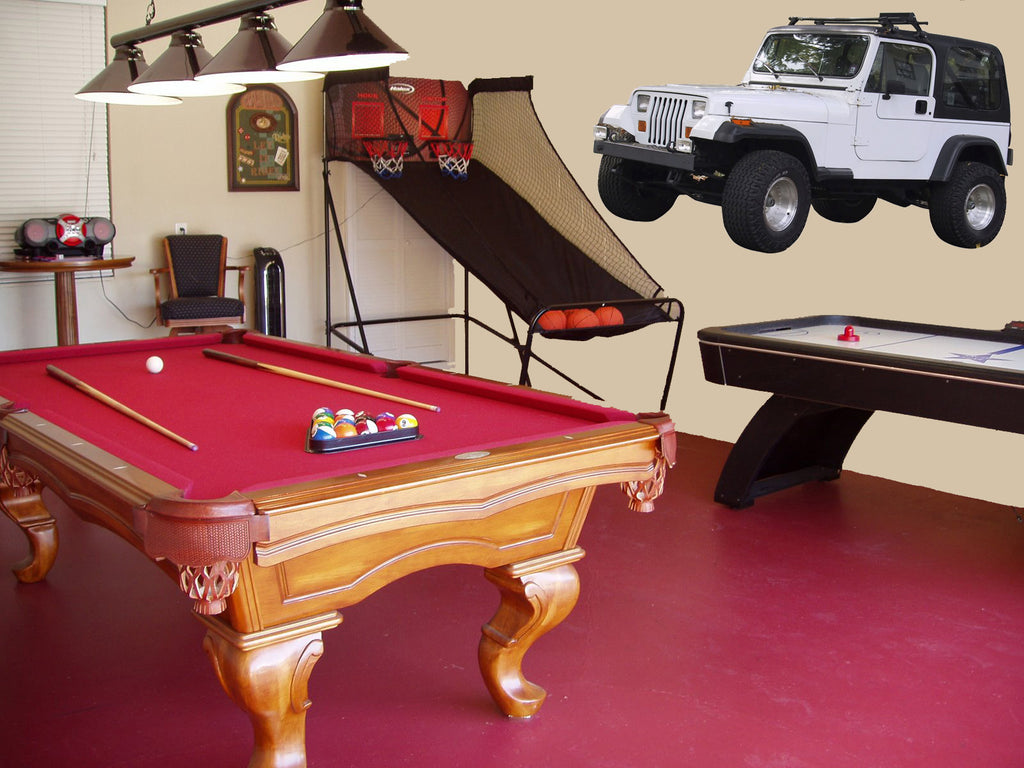 Jeep I Wall Decal Cutout Installed