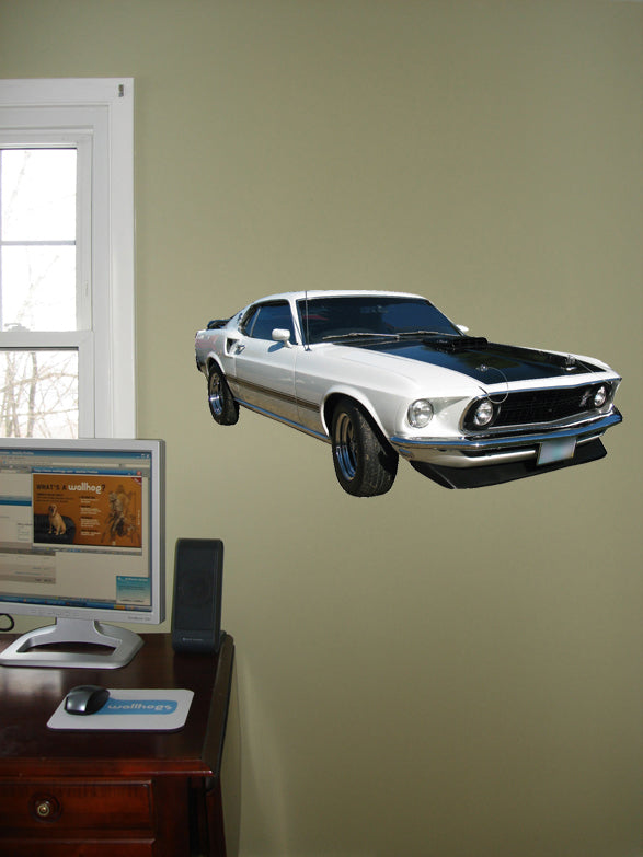 Mustang Fastback Wall Decal Cutout Installed