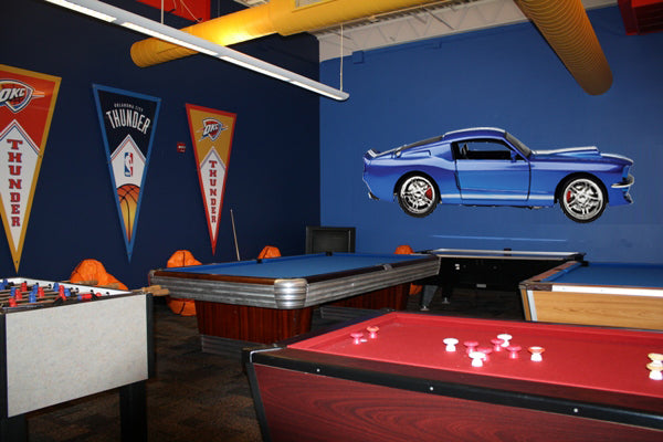 Mustang Fastback II Wall Decal Cutout Installed