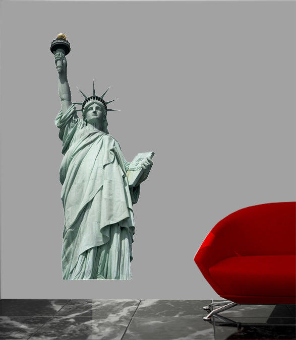Statue of Liberty Wall Decal Cutout Installed