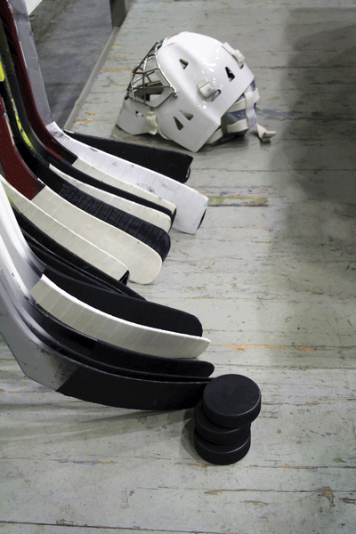 Hockey Equipment Wall Decal Poster