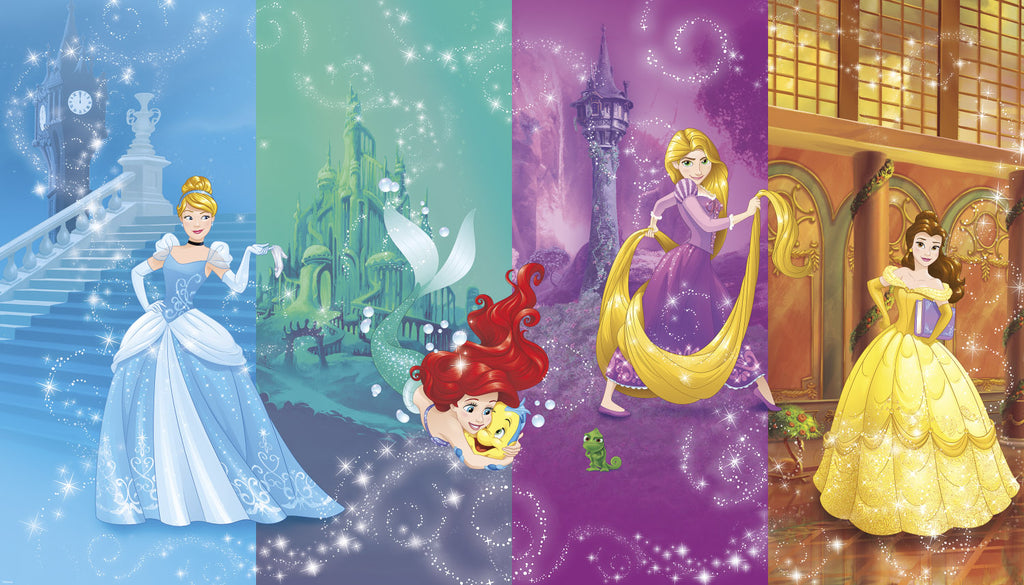 Disney Princess Scenes Prepasted Wall Mural 10.5'W x 6'H