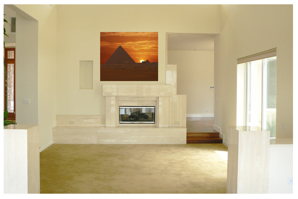 Egyptian Pyramids Wall Decal Poster Installed