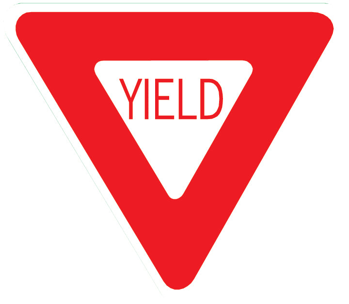 Custom Yield Sign Yield Sign Wall Decal