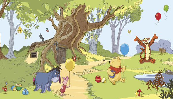 Disney Pooh & Friends Prepasted Wall Mural 10.5'W x 6'H