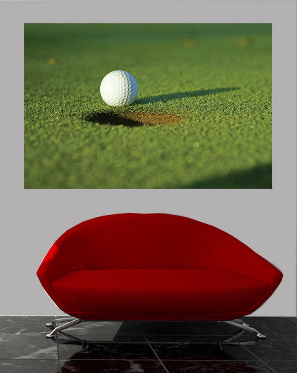 Lag Putt Wall Decal Poster Installed