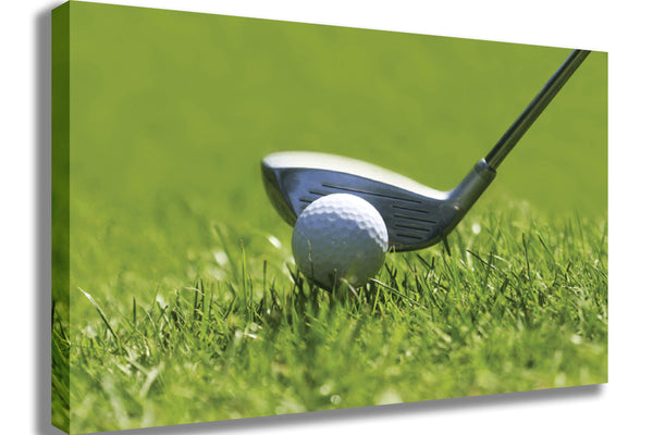 Fairway Drivin' Canvas Printed