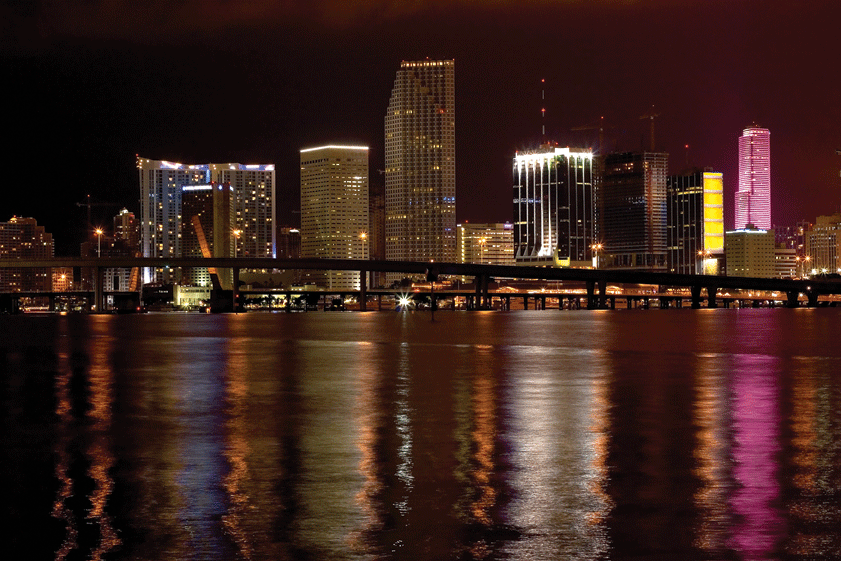 Night Miami Wall Decal Poster