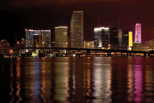 Night Miami Wall Decal Poster