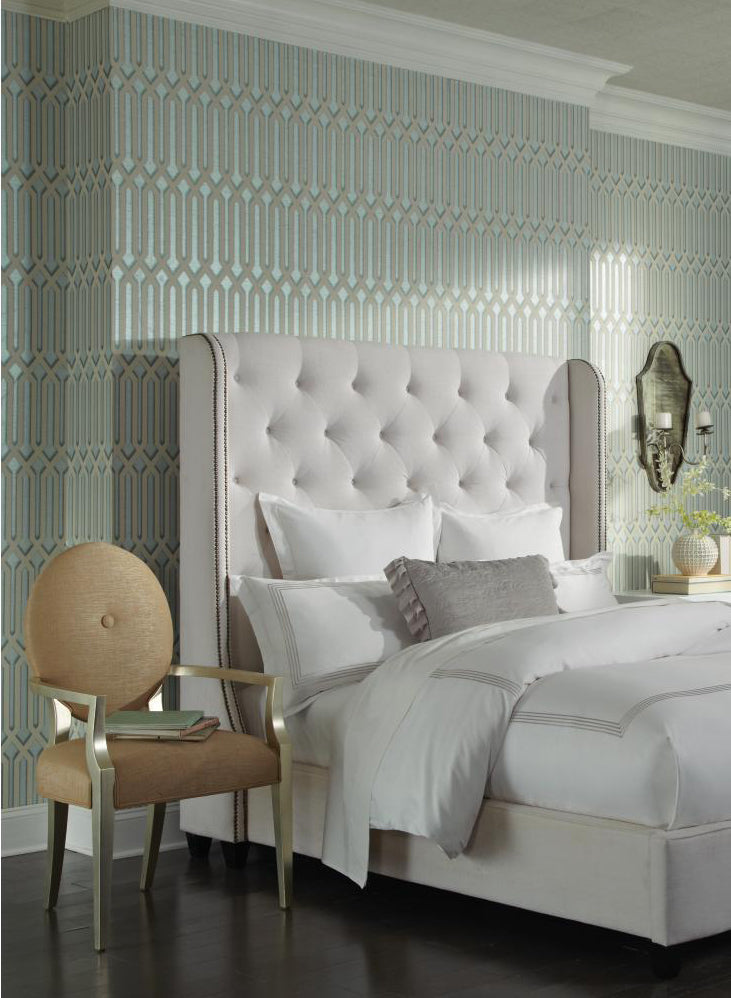 Antonine Vella "Dimensional Effects-Oriana" Wallpaper Installed