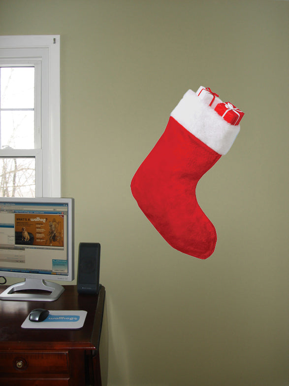 Stocking II Wall Decal Cutout Installed