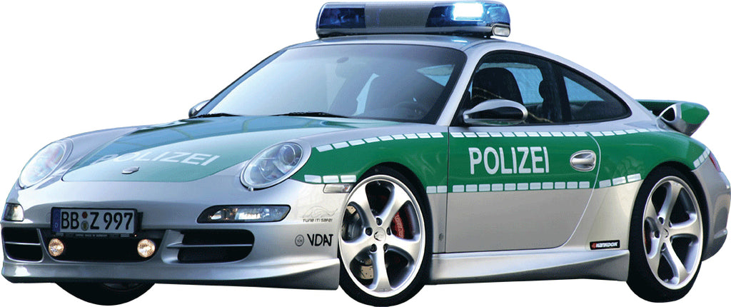 Police Car II Wall Decal Cutout