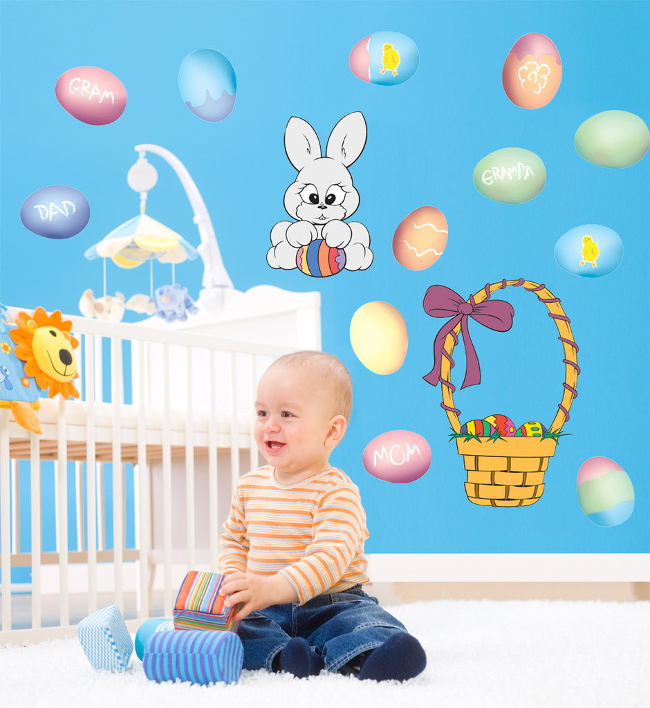 Easter Multi-Pak Wall Decals Installed