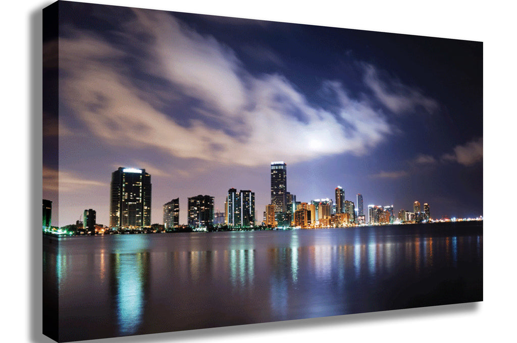 Dusk Miami Canvas Printed