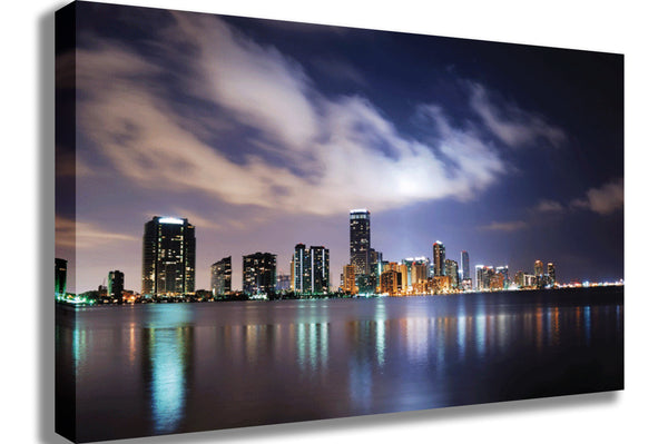Dusk Miami Canvas Printed