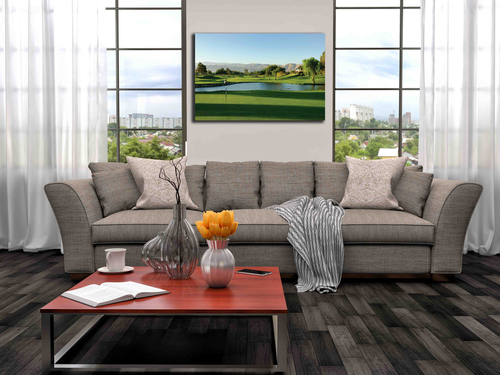 Palm Springs Golf Course Canvas Installed