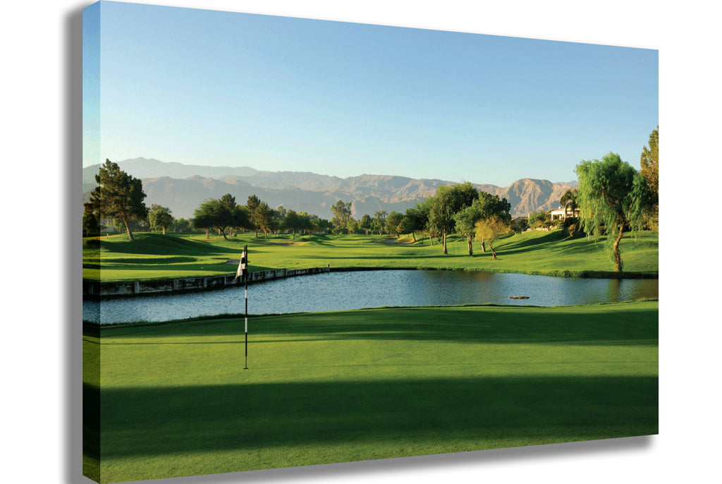 Palm Springs Golf Course Canvas Printed