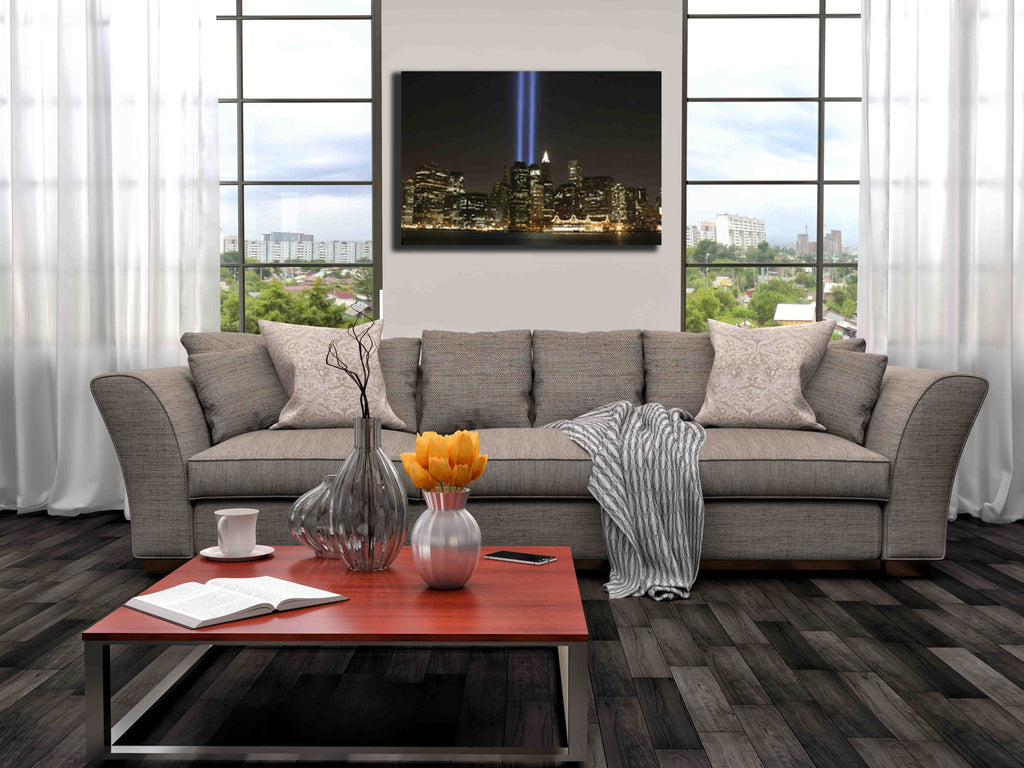 Tribute Lights Canvas Installed