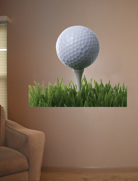 FORE! Wall Decal Cutout Installed