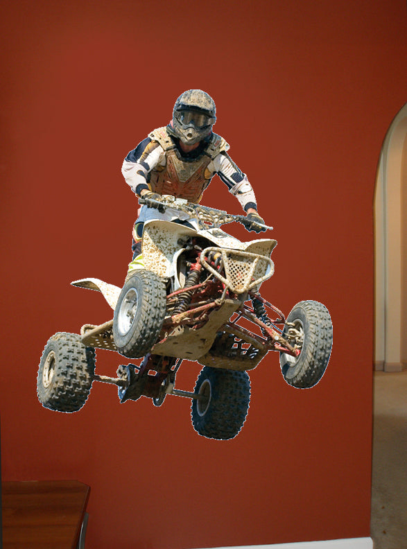 Quad Action Wall Decal Cutout Installed