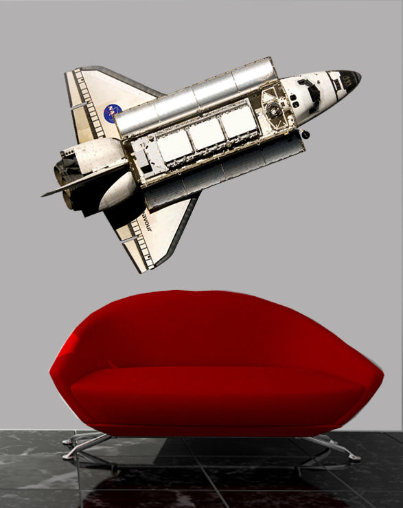 Space Shuttle Endeavor Wall Decal Cutout Installed