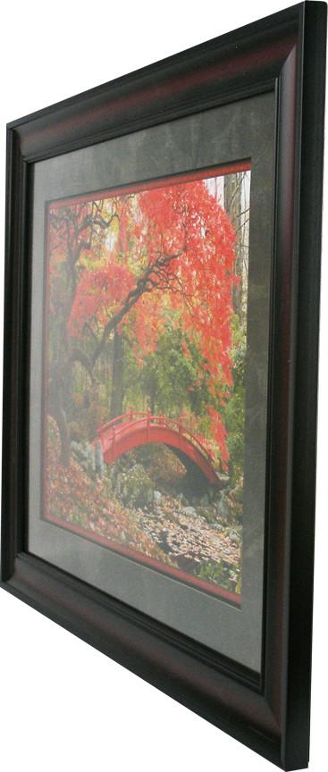 Red Bridge Framed Art 19.25"x23.25" Angle