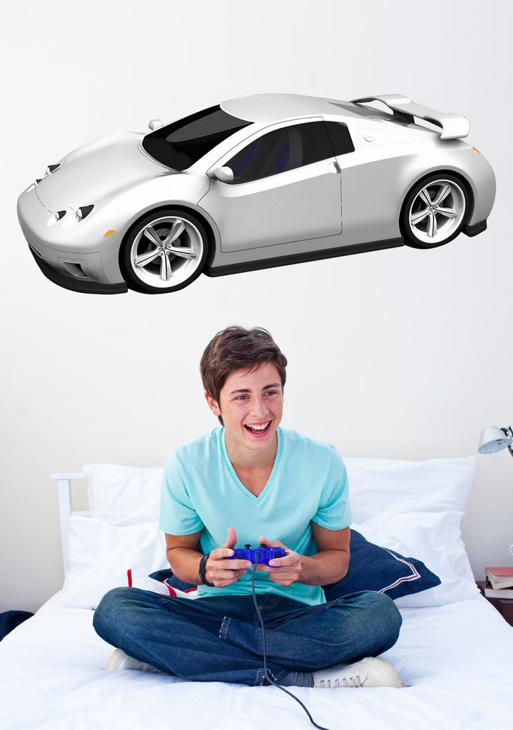 Concept Car Wall Decal Cutout Installed