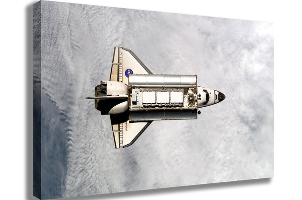 Orbiting Endeavor Canvas Printed