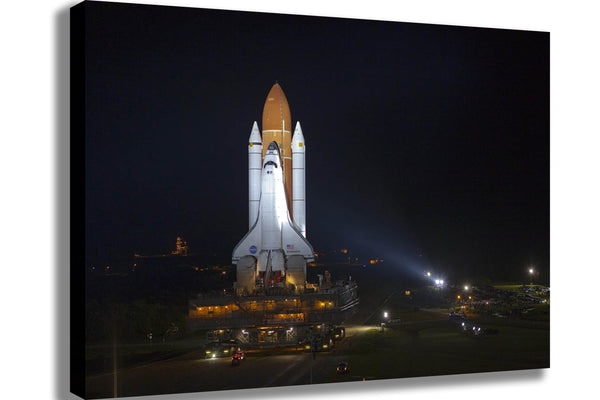 Space Shuttle Endeavor Transportation Canvas Printed