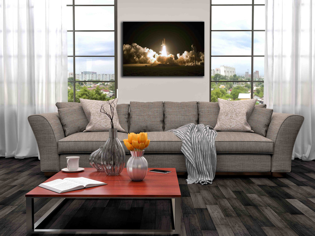Space Shuttle Launch Canvas Installed