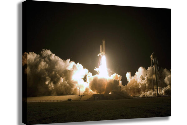 Space Shuttle Launch Canvas Printed