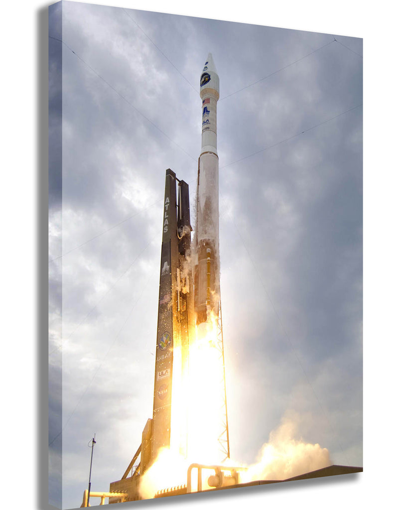 NASA's Atlas Rocket Canvas Printed