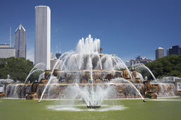 Chicago Fountains Wall Decal Poster